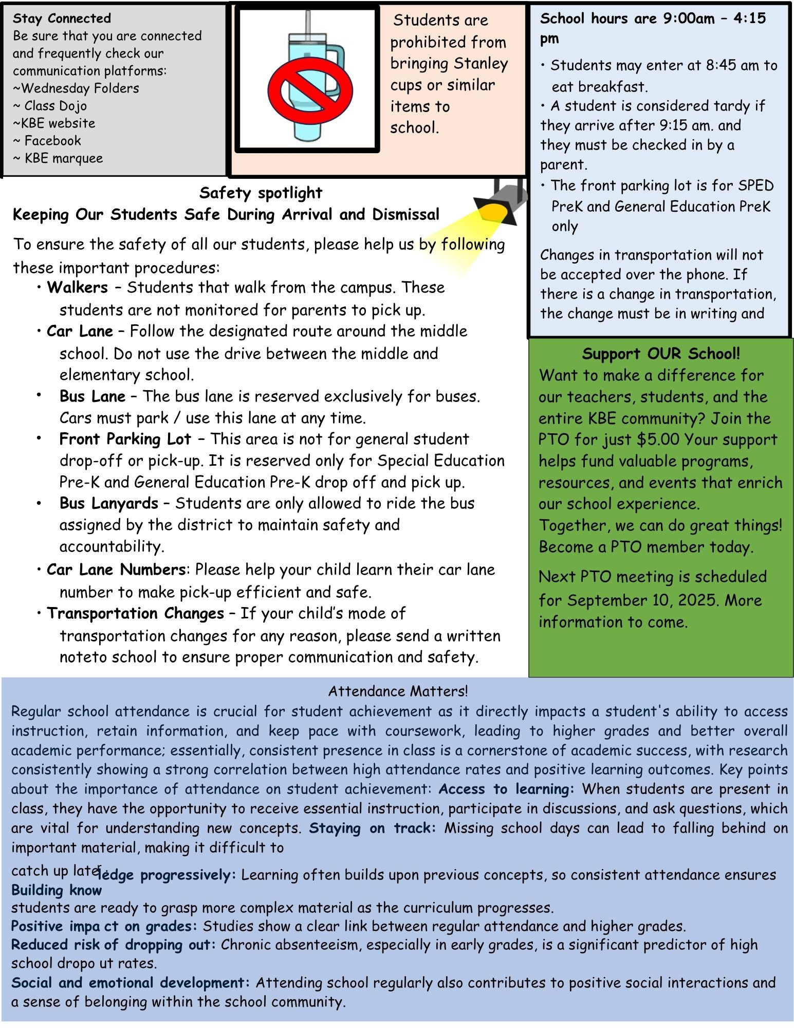 August Parent Newsletter
