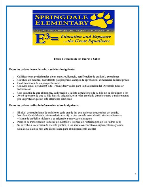 Parents rights spanish