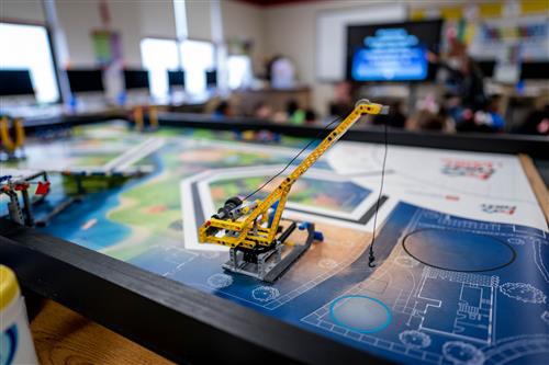 robot in tech lab 