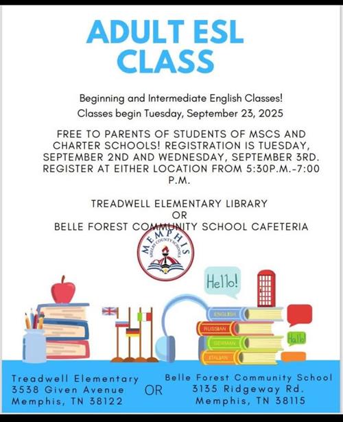 Adult ESL class