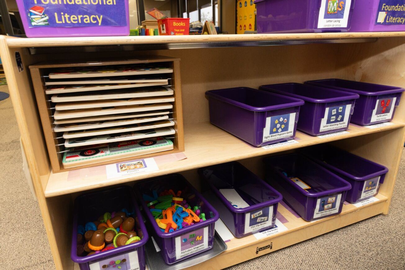 photo of classroom foundational literacy center photo of classroom foundational literacy center