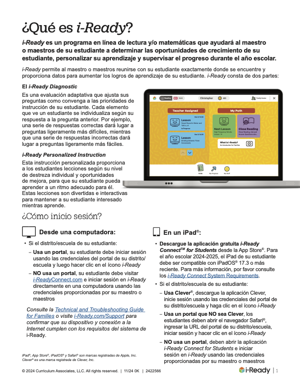 iReady spanish